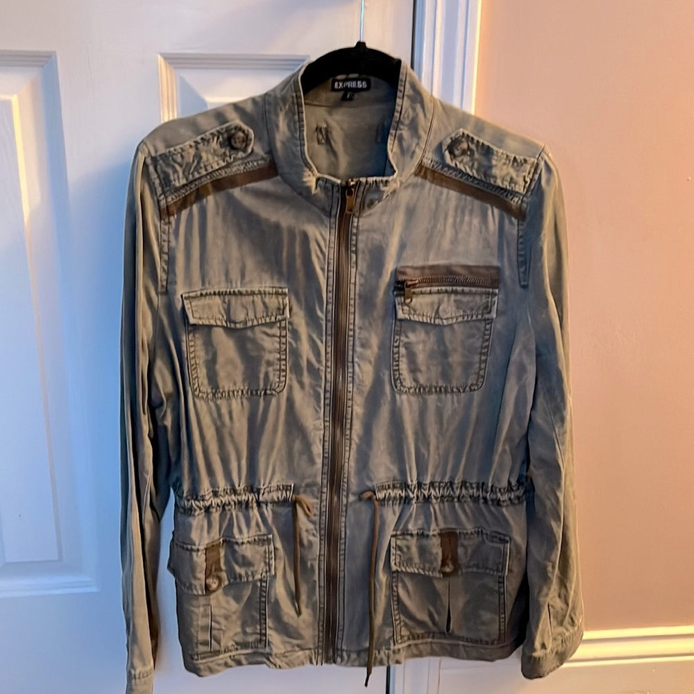 Express lightweight military inspired jacket